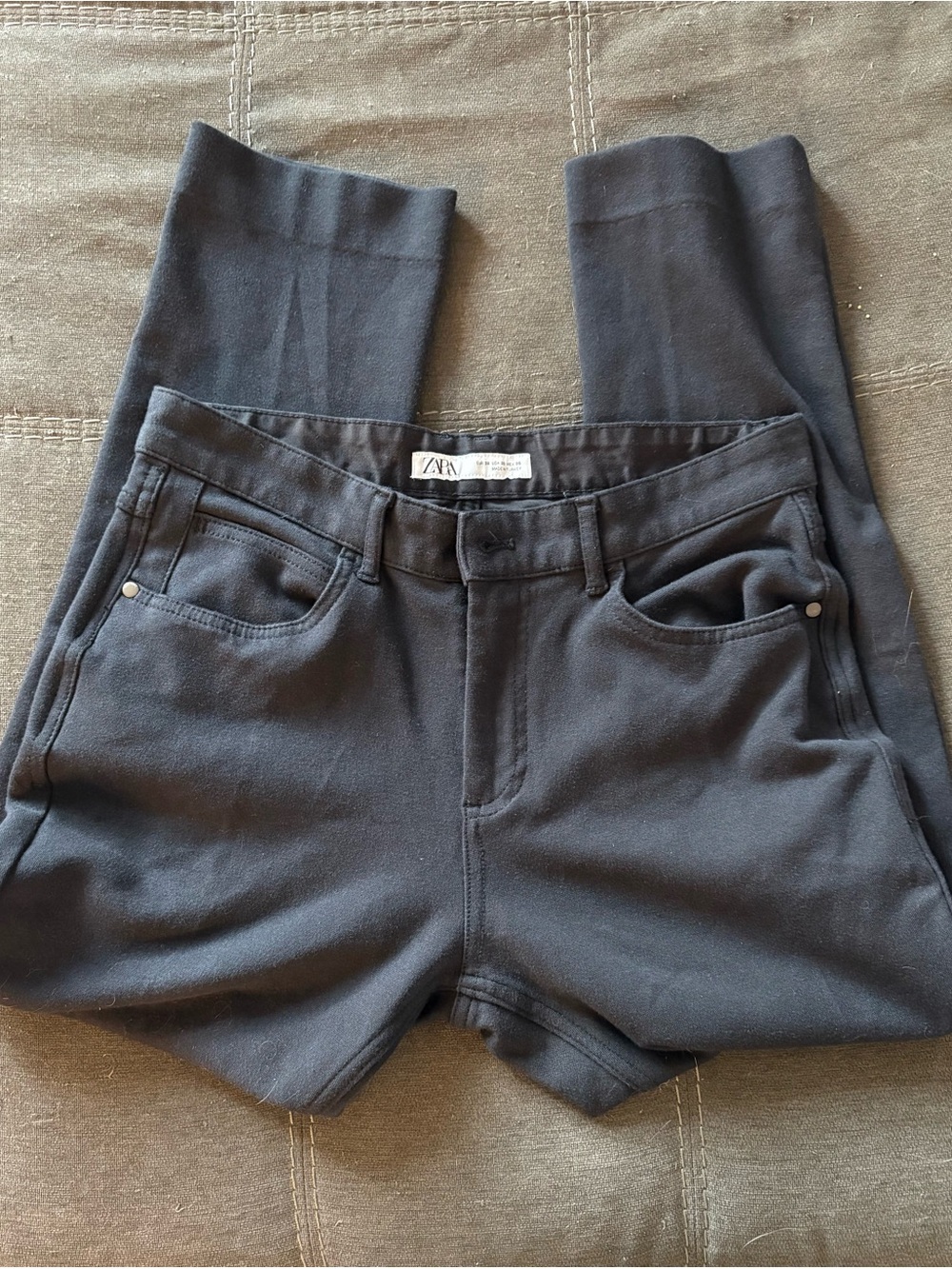 Zara Black Women's Jeggings with Classic Five-Pocket Look